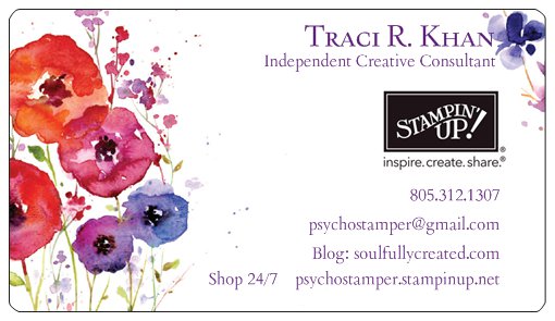 watercolor business card